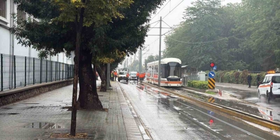 Eskişehir’de tramvay hattındaki arıza ulaşımı aksattı
