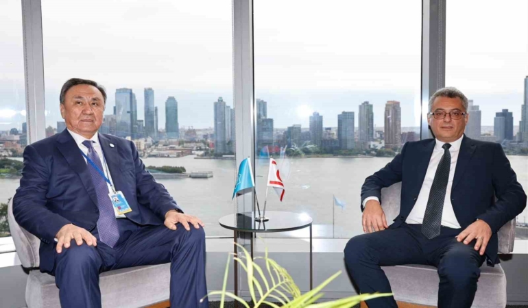 Erhürman, New York’ta TDT Genel Sekreteri ile görüştü