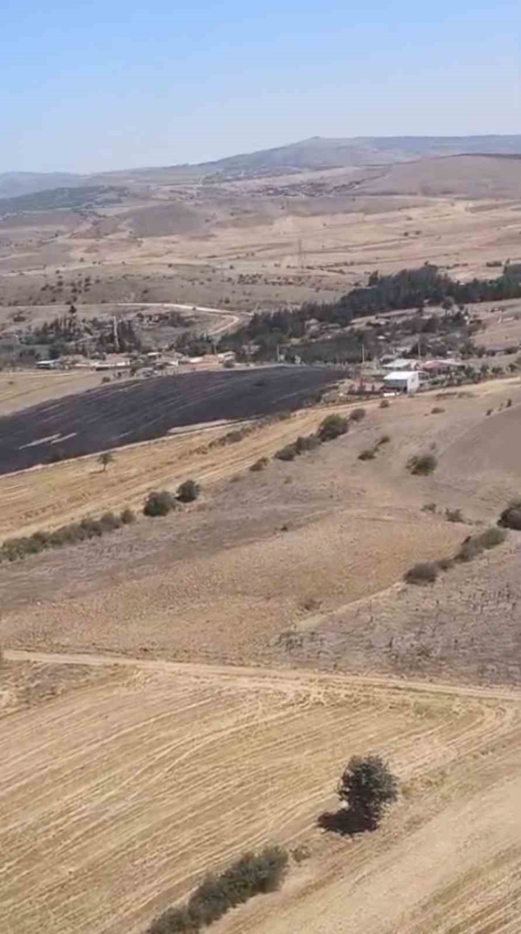 Eskişehir’deki anız yangını ekipleri harekete geçirdi