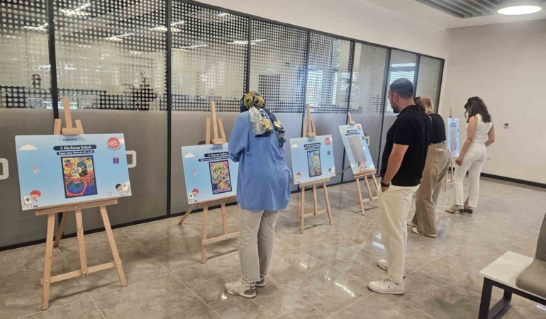 OEDAŞ’ın enerji tasarrufu temalı çocuk eserleri Uşak’ta sergileniyor