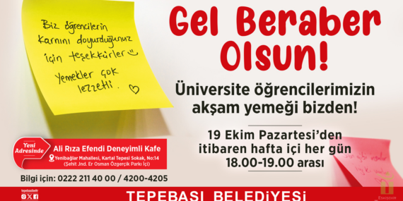 Tepebaşı’nda üniversitelilere ücretsiz akşam yemeği başlıyor