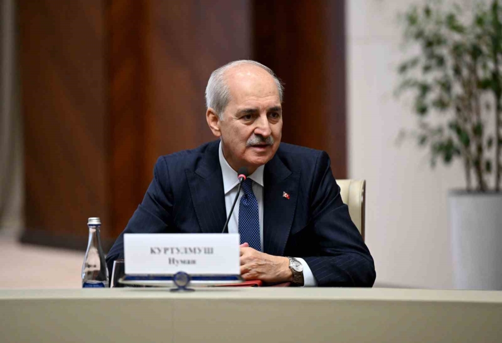 TBMM Başkanı Kurtulmuş, Kırgızistan Cumhurbaşkanı Caparov tarafından kabul edildi