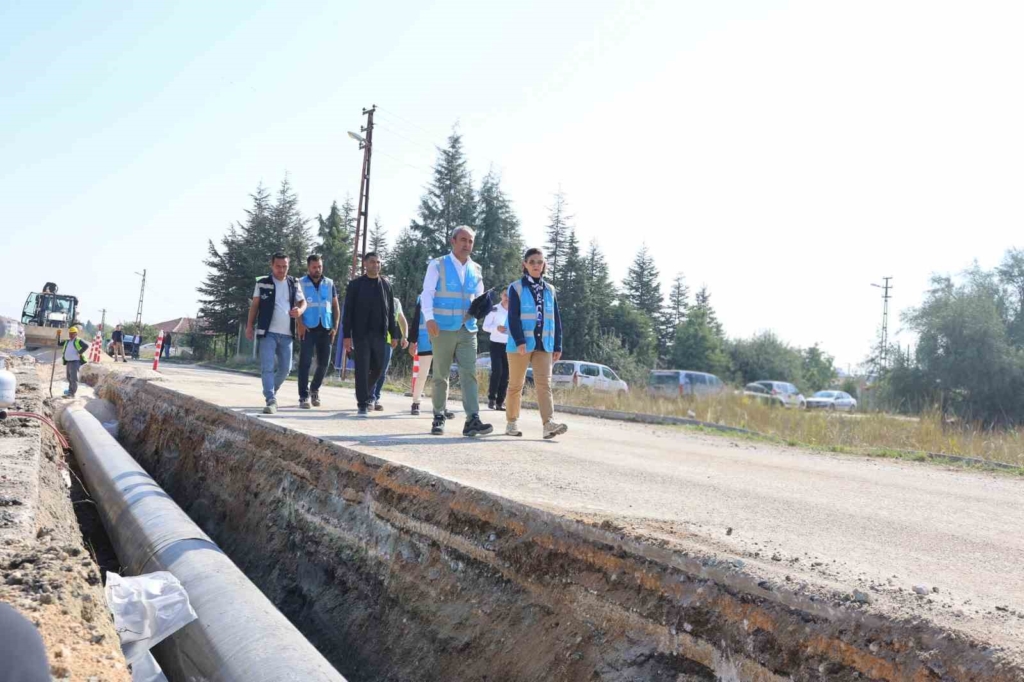 Başkan Ünlüce, ESKİ’nin altyapı çalışmalarını yerinde inceledi