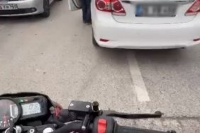 Eskişehir’de motosikletli ile sürücü arasında "emekli polis" tartışması