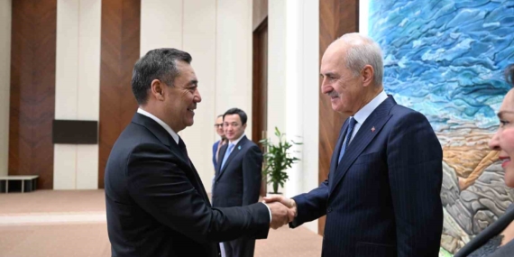 Kurtulmuş, Bişkek’te Cumhurbaşkanı Caparov tarafından kabul edildi