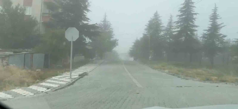 Sivrihisar’da yoğun sis ulaşımı ve günlük yaşamı olumsuz etkiliyor