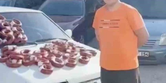 Eskişehir’de otomobil, yaklaşık 100 bin TL değerindeki 100 kilo dana sucuğuyla takas edildi