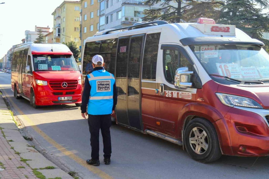Eskişehir’de minibüslere ortak denetim