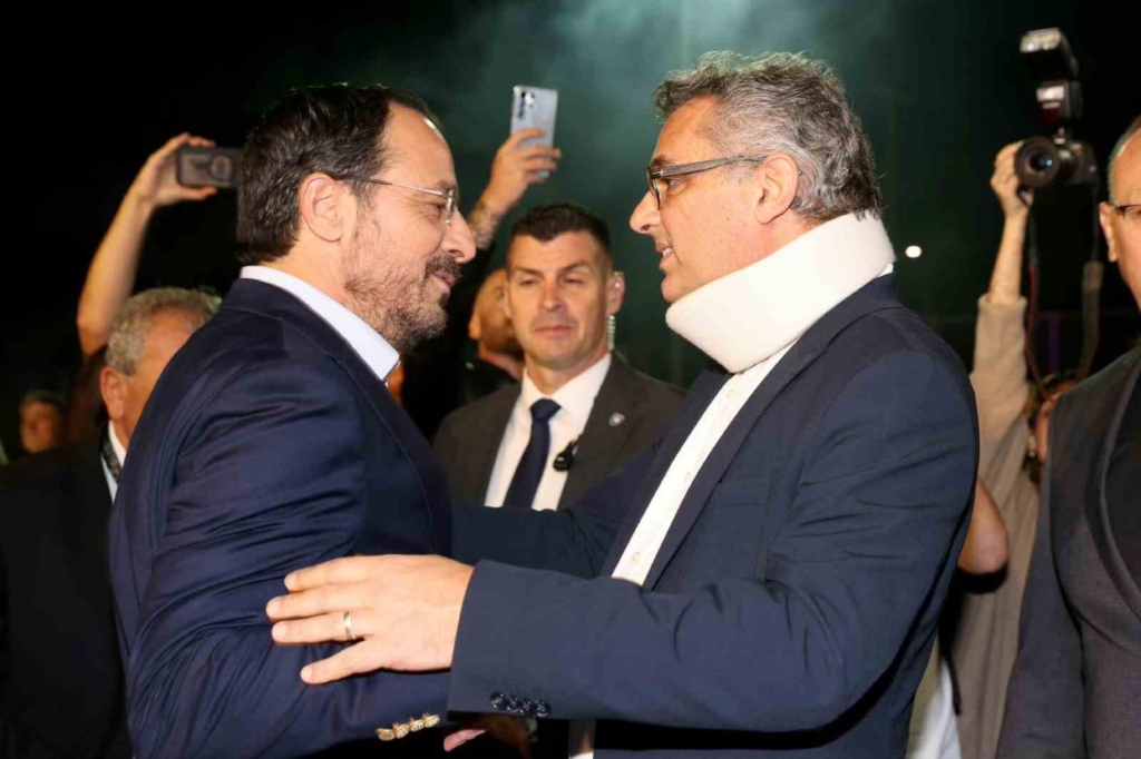 KKTC Cumhurbaşkanı Erhürman ile Rum lider Hristodulidis, Barış Festivali’nde bir araya geldi