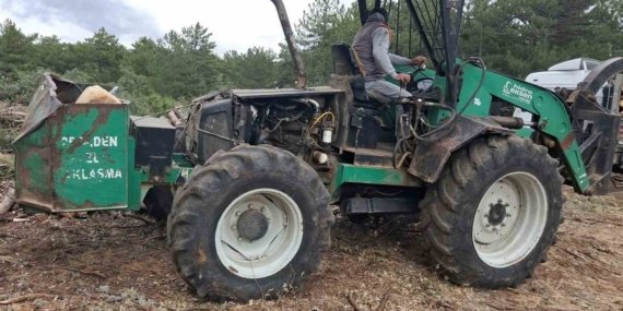 Eskişehir’de ormana park edilen 2 milyon TL’lik kepçe kayboldu