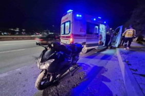 Eskişehir Çevre Yolu’nda motosiklet otomobile arkadan çarptı