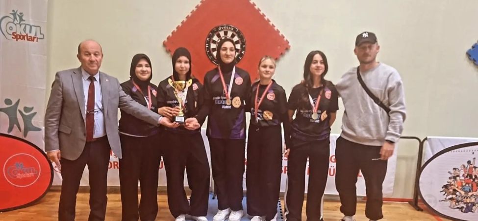 Okul sporları dart genç kız müsabakaları tamamlandı