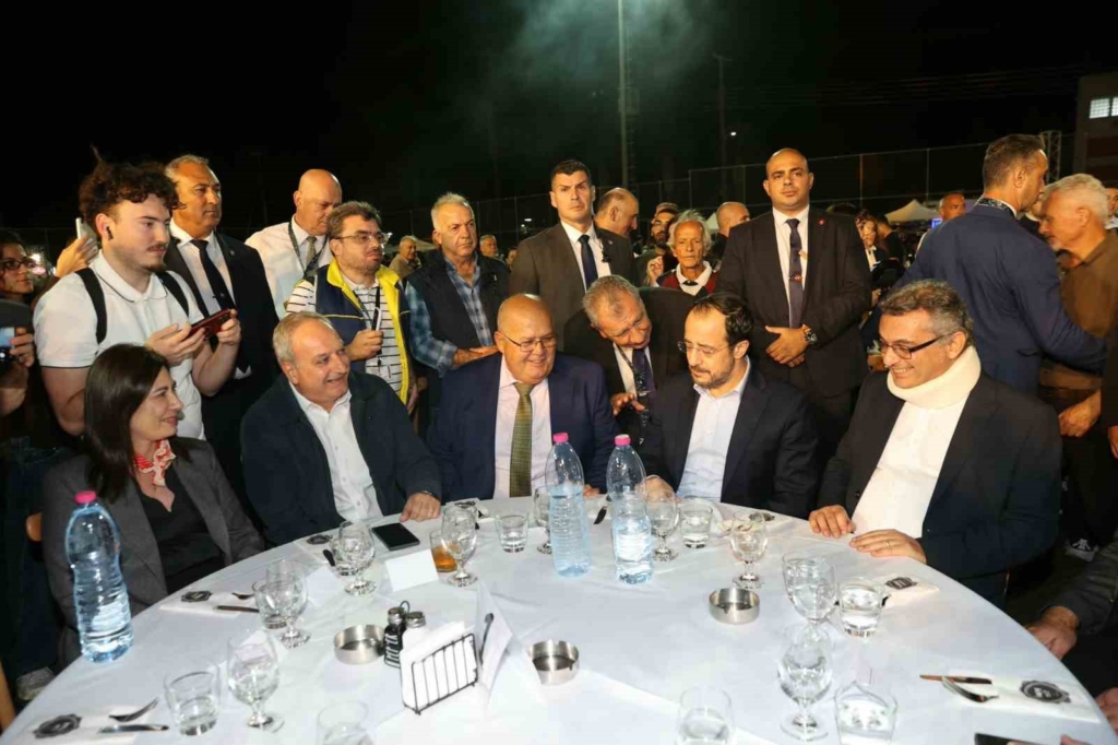 KKTC Cumhurbaşkanı Erhürman ile Rum lider Hristodulidis, Barış Festivali’nde bir araya geldi