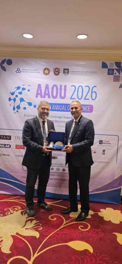 Anadolu Üniversitesi Rektörü Prof. Dr. Adıgüzel, AAOU 2026 Konferansı’nda Türkiye’yi temsil etti