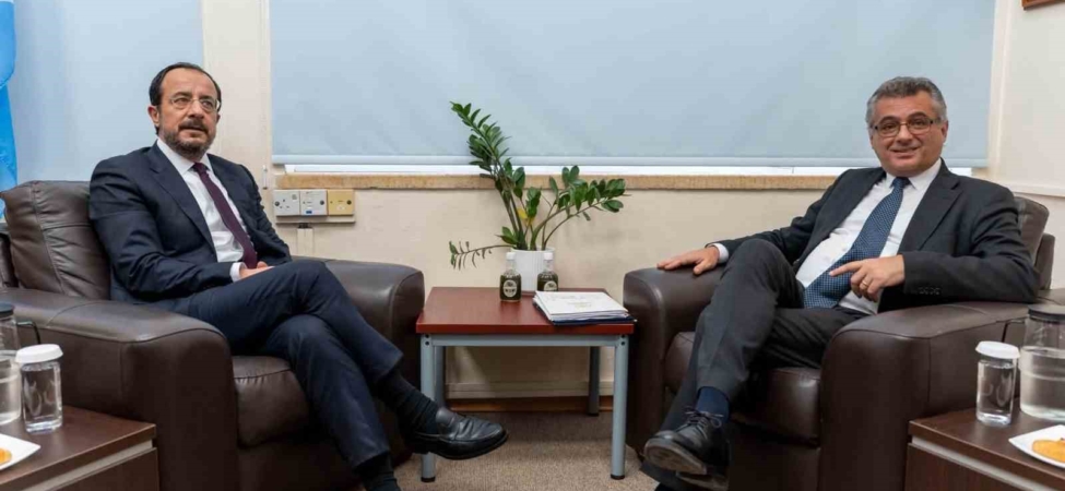 KKTC Cumhurbaşkanı Erhürman ile GKRY lideri Hristodulidis bir araya geldi