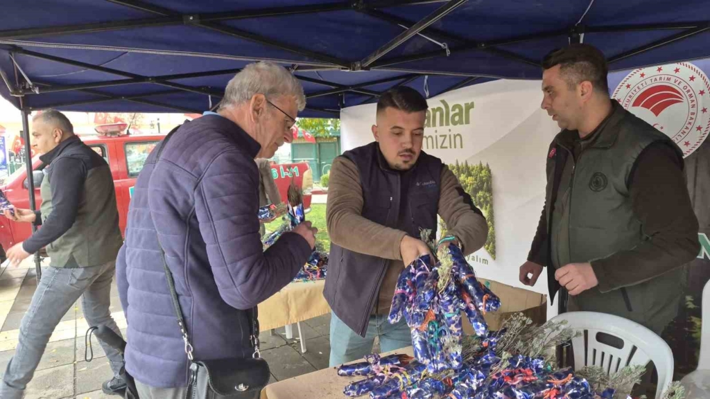 Eskişehir’de Cumhuriyet’in 103’üncü yılına özel bin 103 lavanta fidanı dağıtıldı