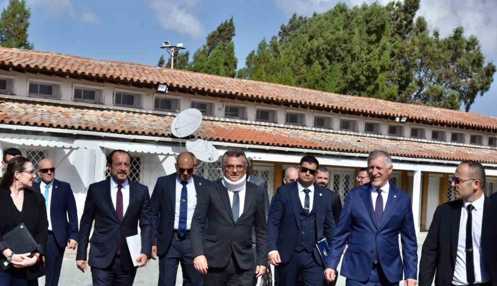 KKTC Cumhurbaşkanı Erhürman ile GKRY lideri Hristodulidis bir araya geldi